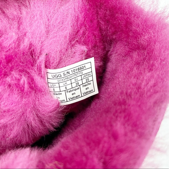 Ugg Mini Bailey Bow 2 Fuschia Pink Bootie 8 - Picture 10 of 10